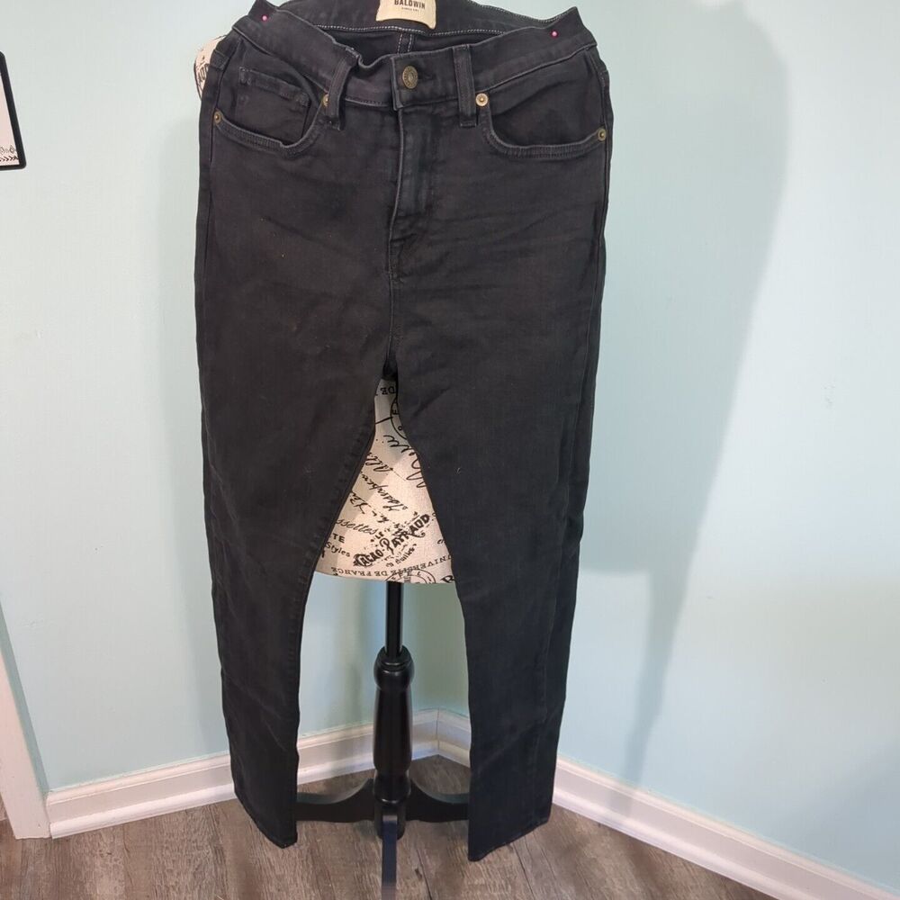 baldwin made usa skinny denim jeans mens black 28 x 31